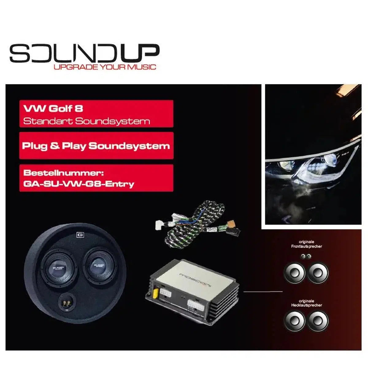 Gladen-Sound Up VW G8 Entry-VW-Komplettset-Masori.de