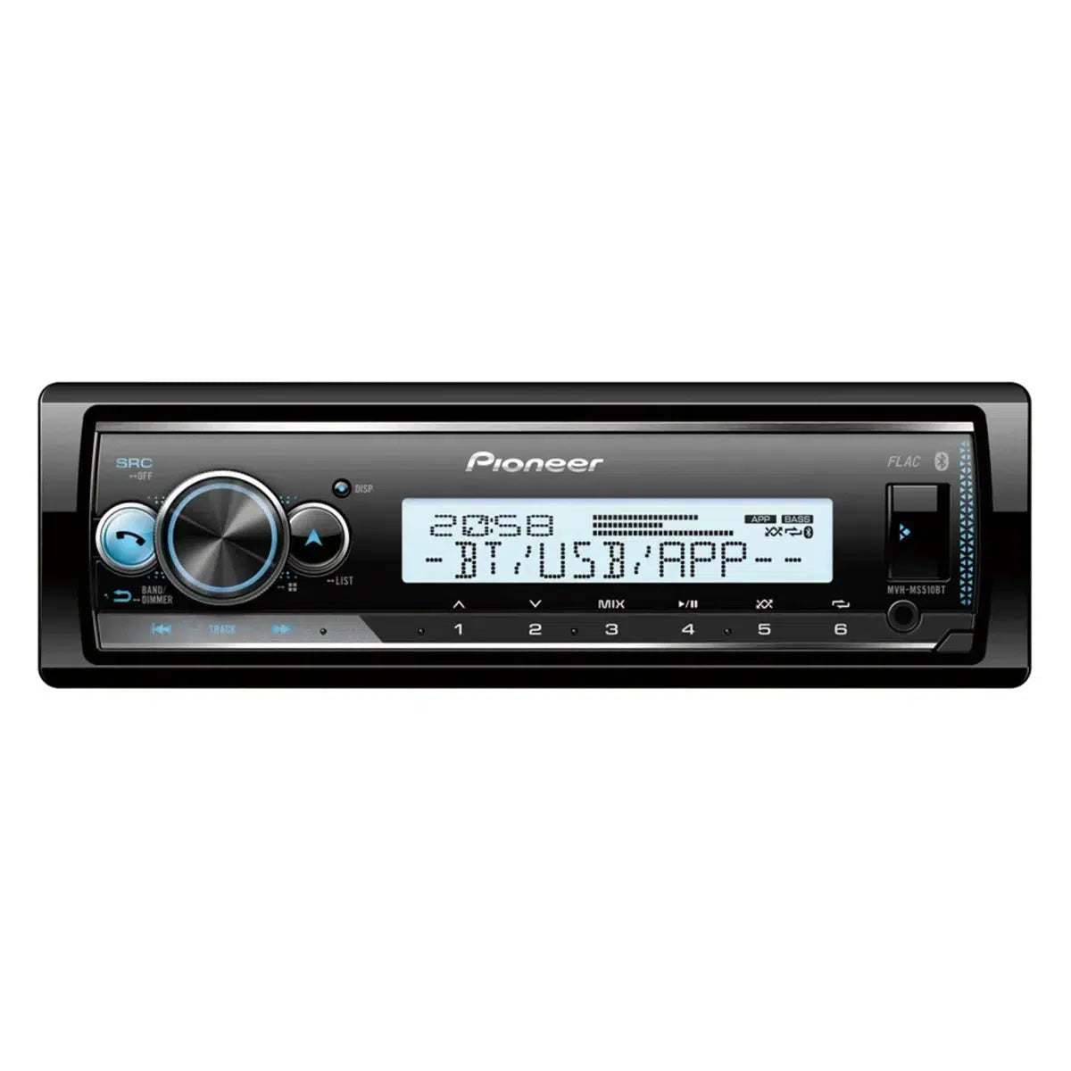 Pioneer-MVH-MS510BT-1-DIN Autoradio-Masori.de