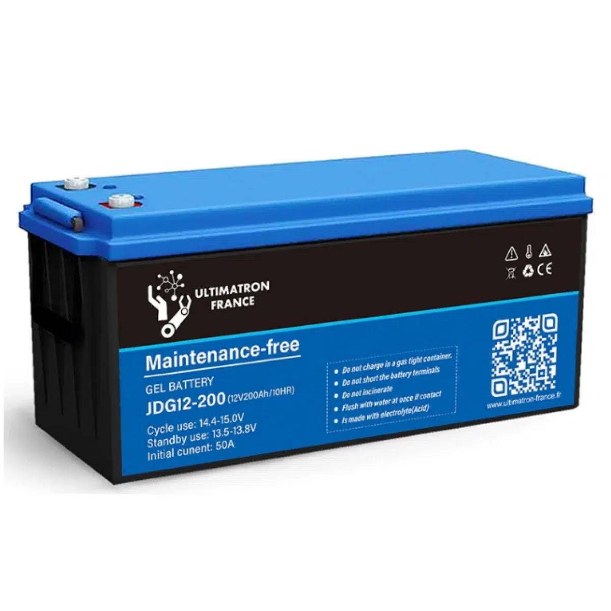 Ultimatron-JDG-12-200 200Ah - AGM-AGM Batterie-Masori.de