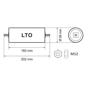 Yinlong-66160K 2,3V - 45Ah LTO A-Grade-Litio - LTO-Masori.de