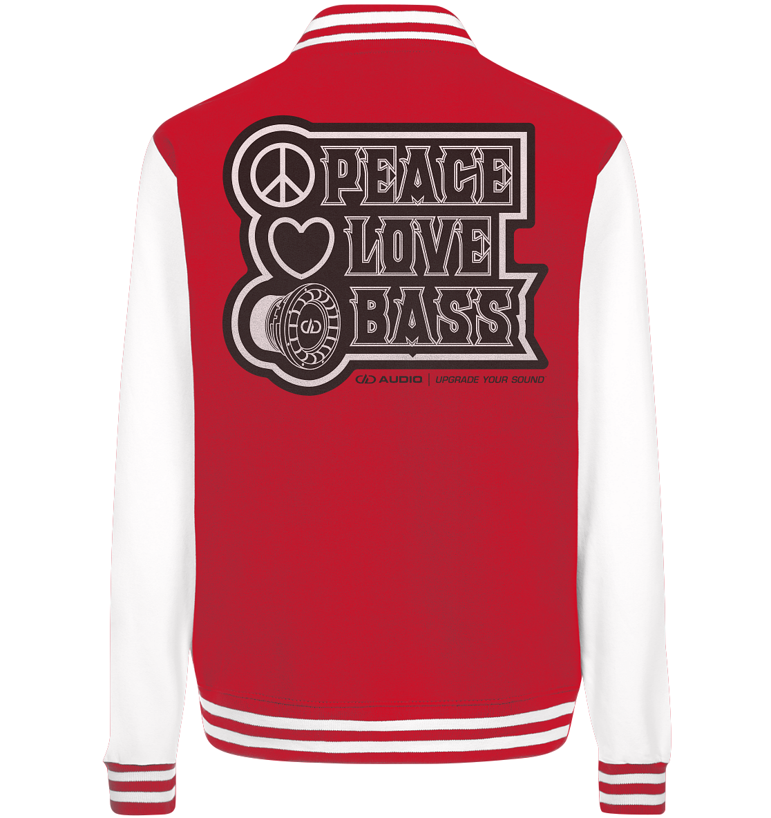 DD Audio-Peace love bass College Jacket-Jacken/ Zipper-Masori.de