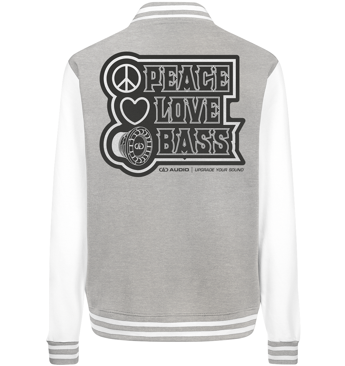 DD Audio-Peace love bass College Jacket-Jacken/ Zipper-Masori.de